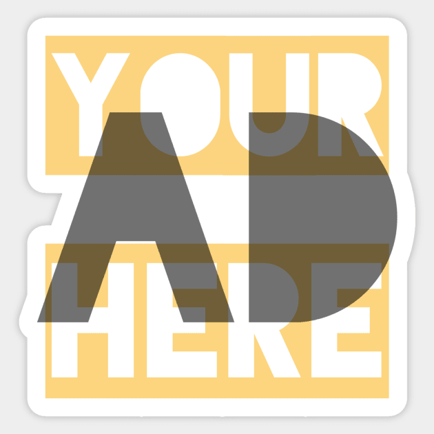 Your Ad Here Sticker by bobdijkers